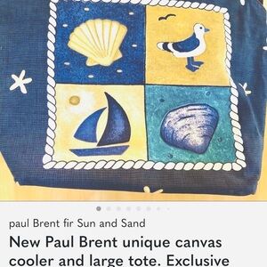 Paul Brent Nautical Canvas Tote and cooler bags. Unique design. High quality